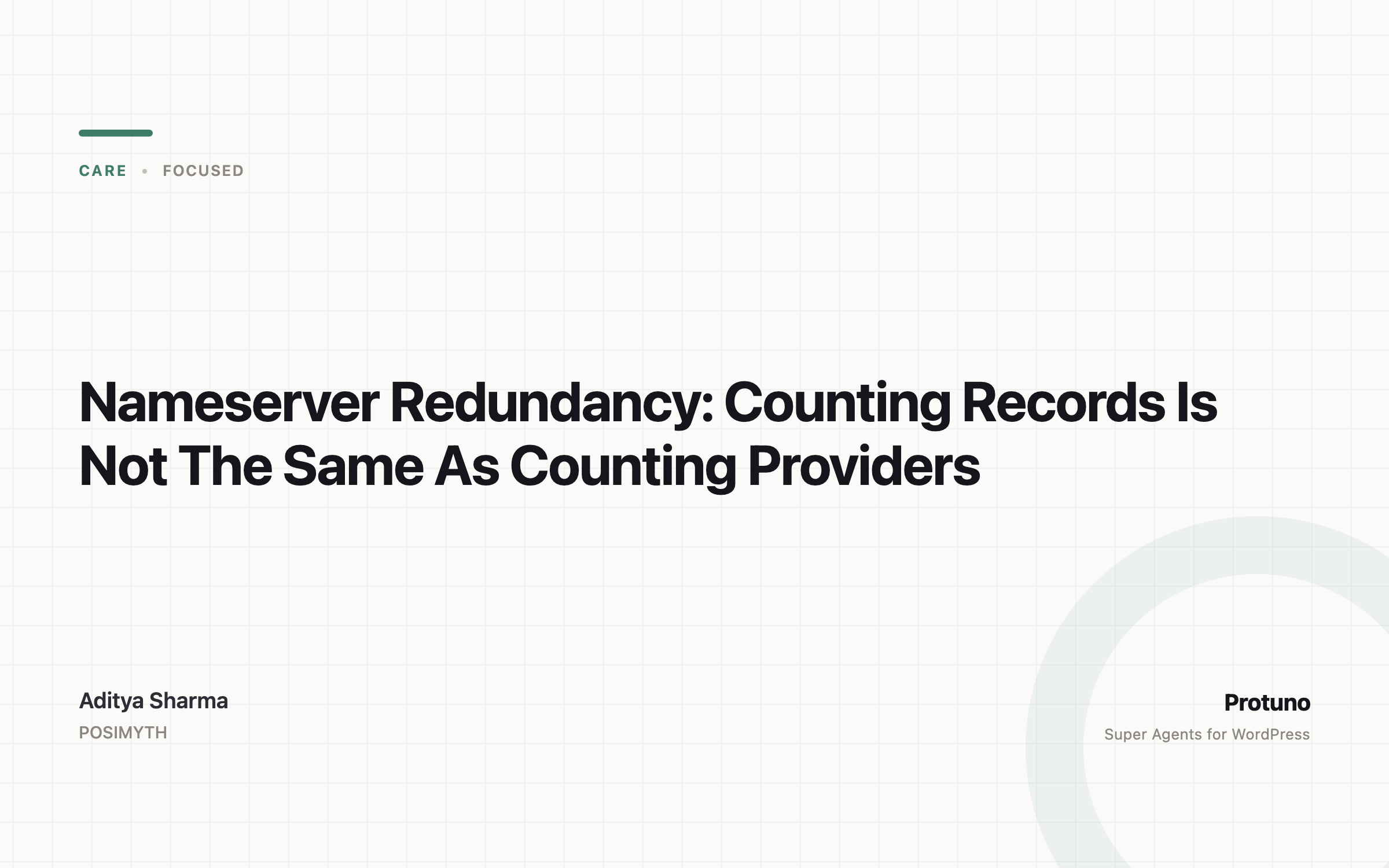 Nameserver Redundancy: Counting Records Is Not The Same As Counting Providers