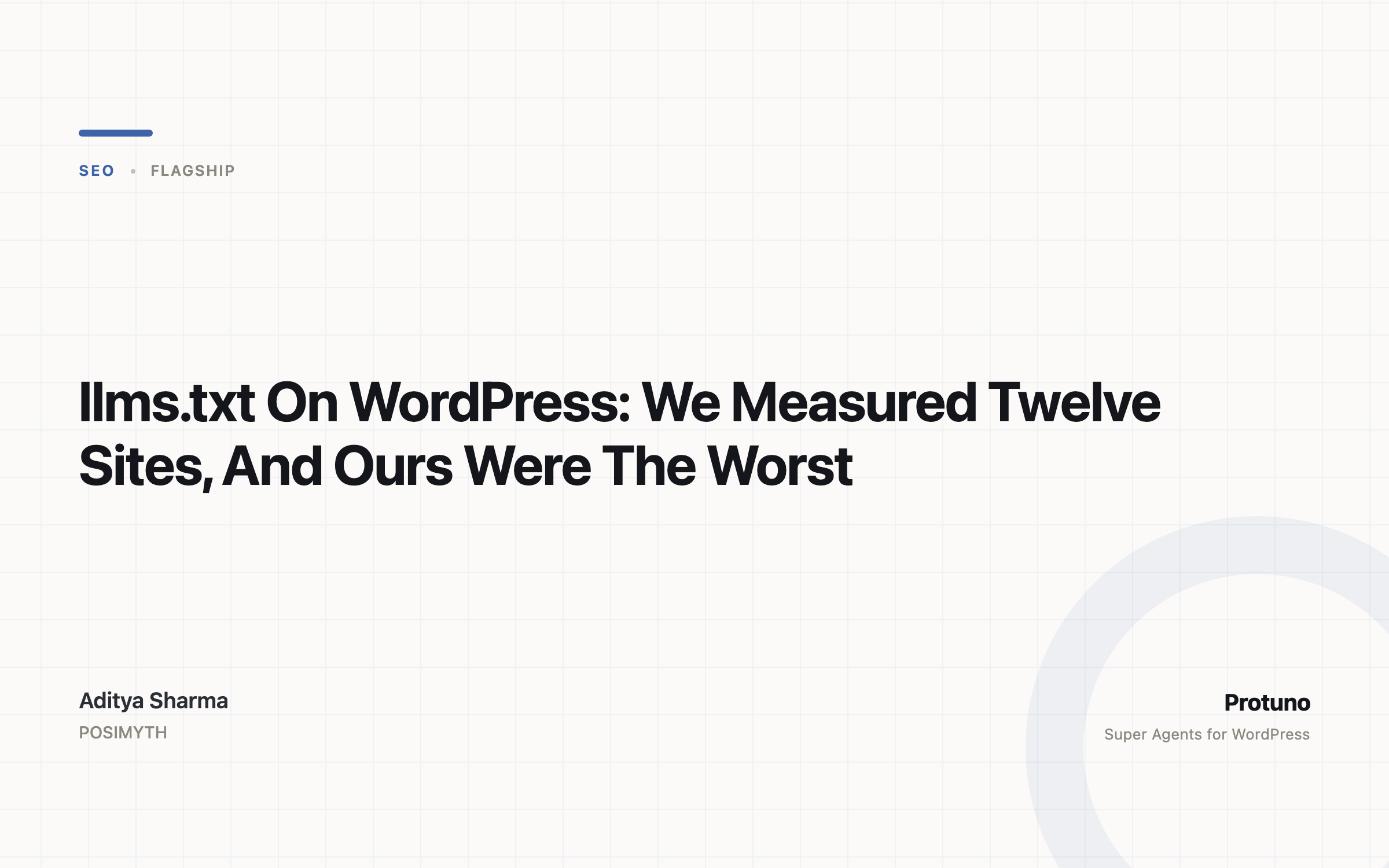 llms.txt On WordPress: We Measured Twelve Sites, And Ours Were The Worst