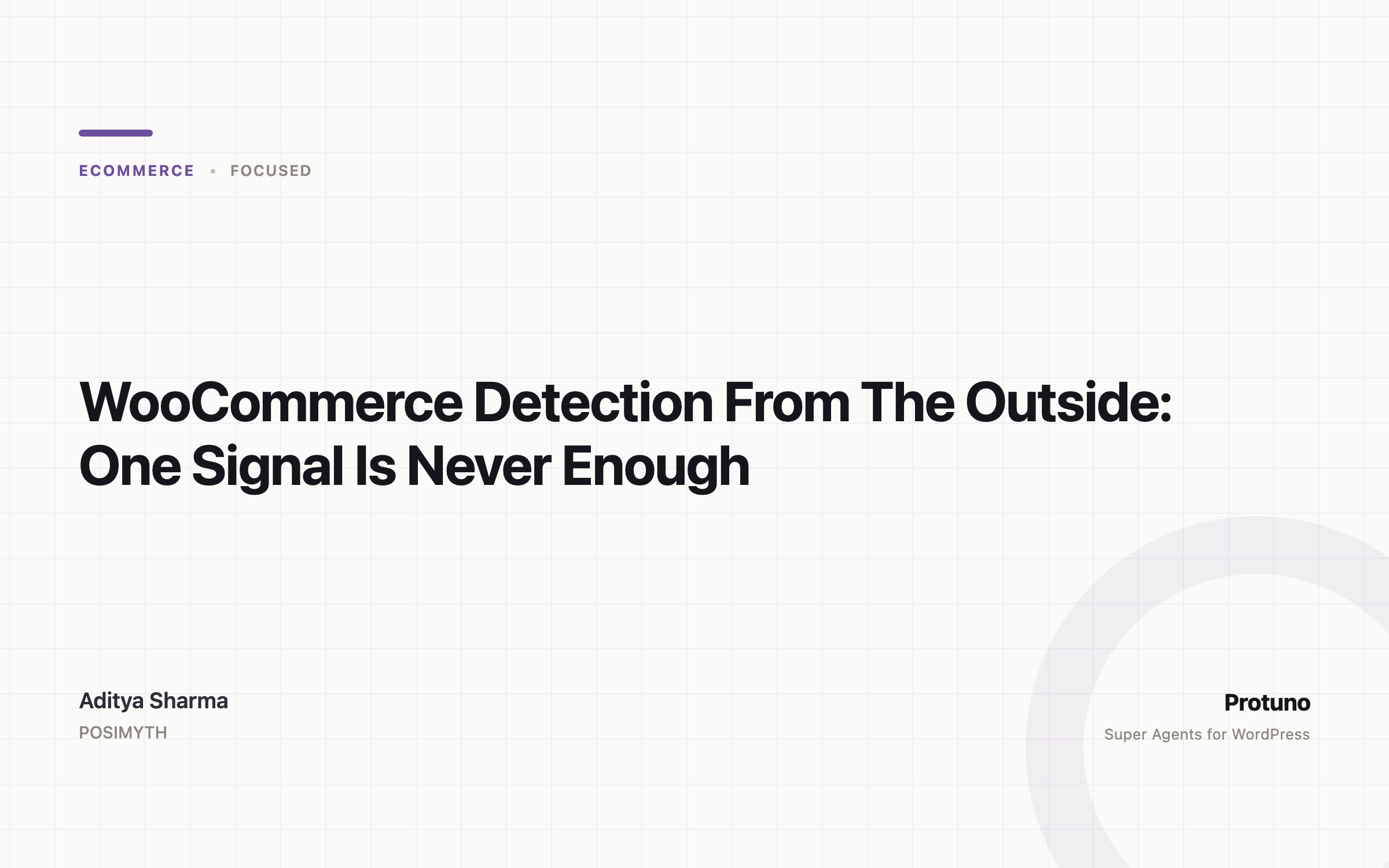 WooCommerce Detection From The Outside: One Signal Is Never Enough