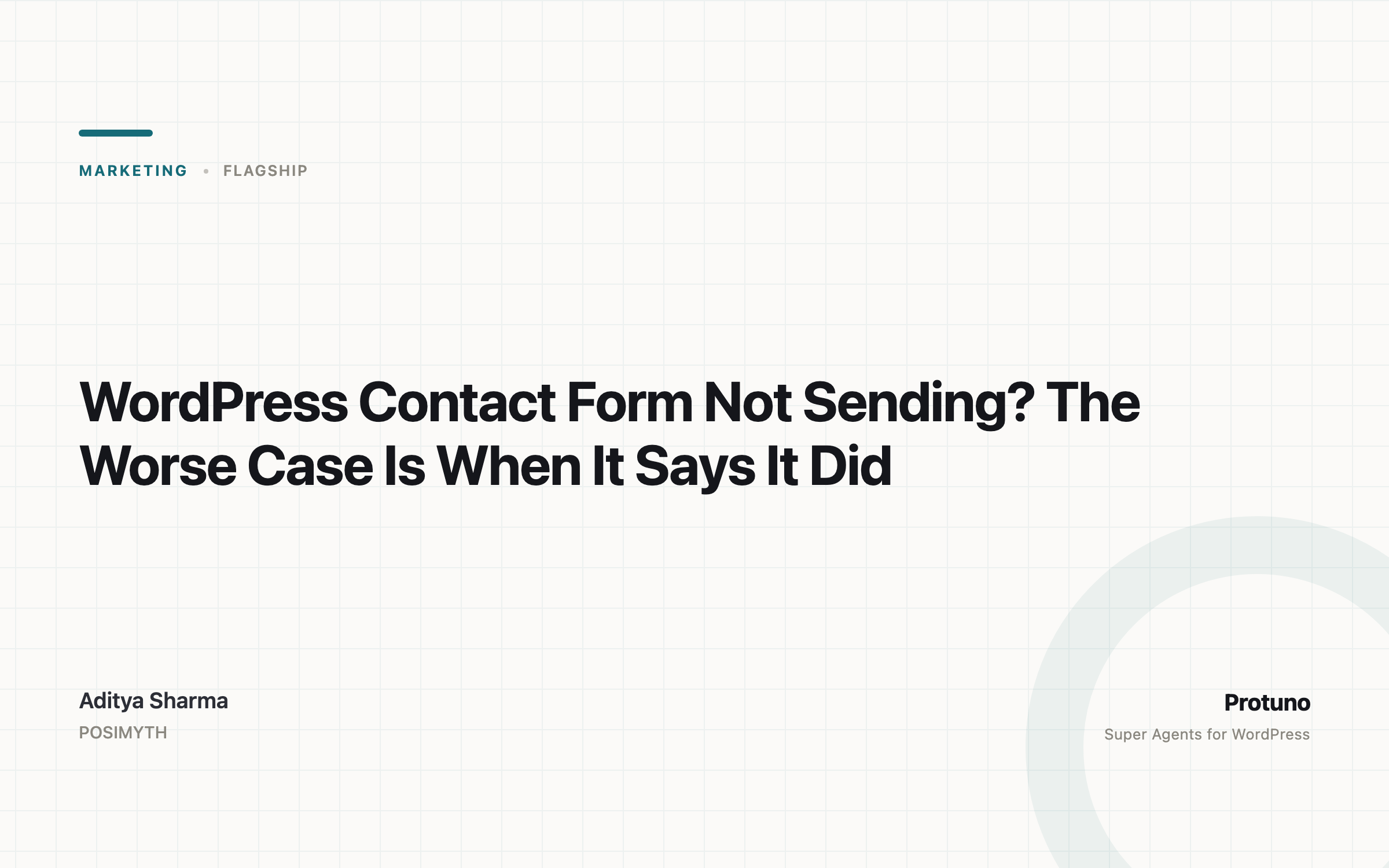 WordPress Contact Form Not Sending? The Worse Case Is When It Says It Did