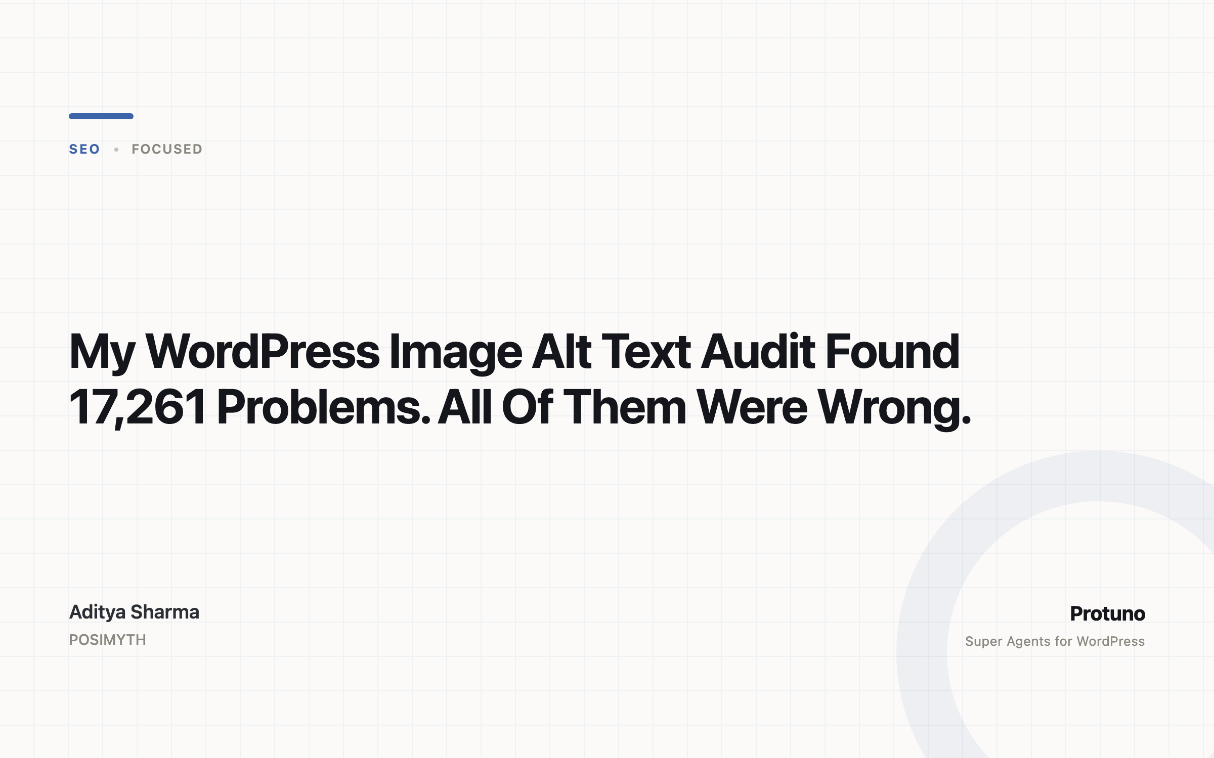 My WordPress Image Alt Text Audit Found 17,261 Problems. All Of Them Were Wrong.