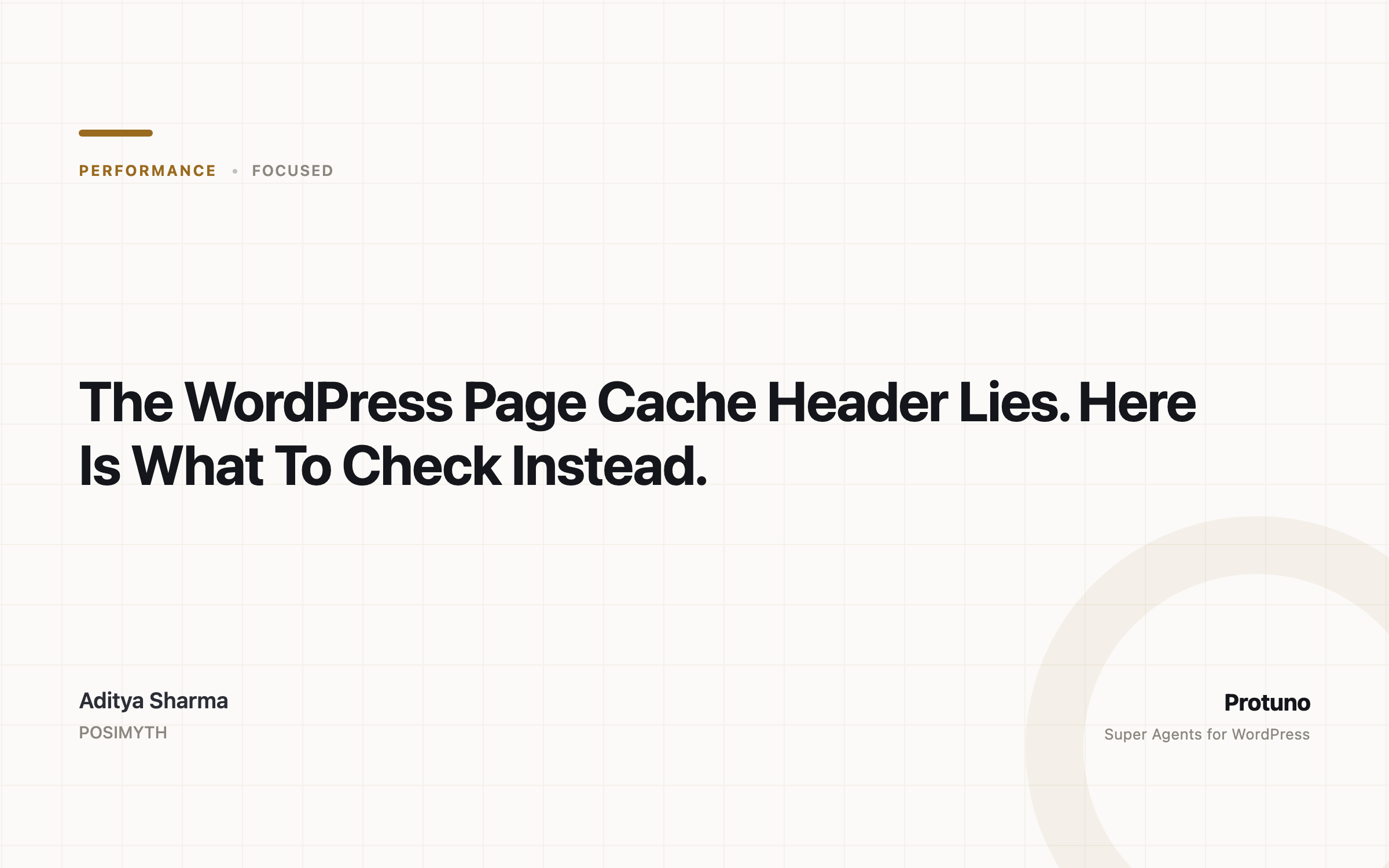 The WordPress Page Cache Header Lies. Here Is What To Check Instead.
