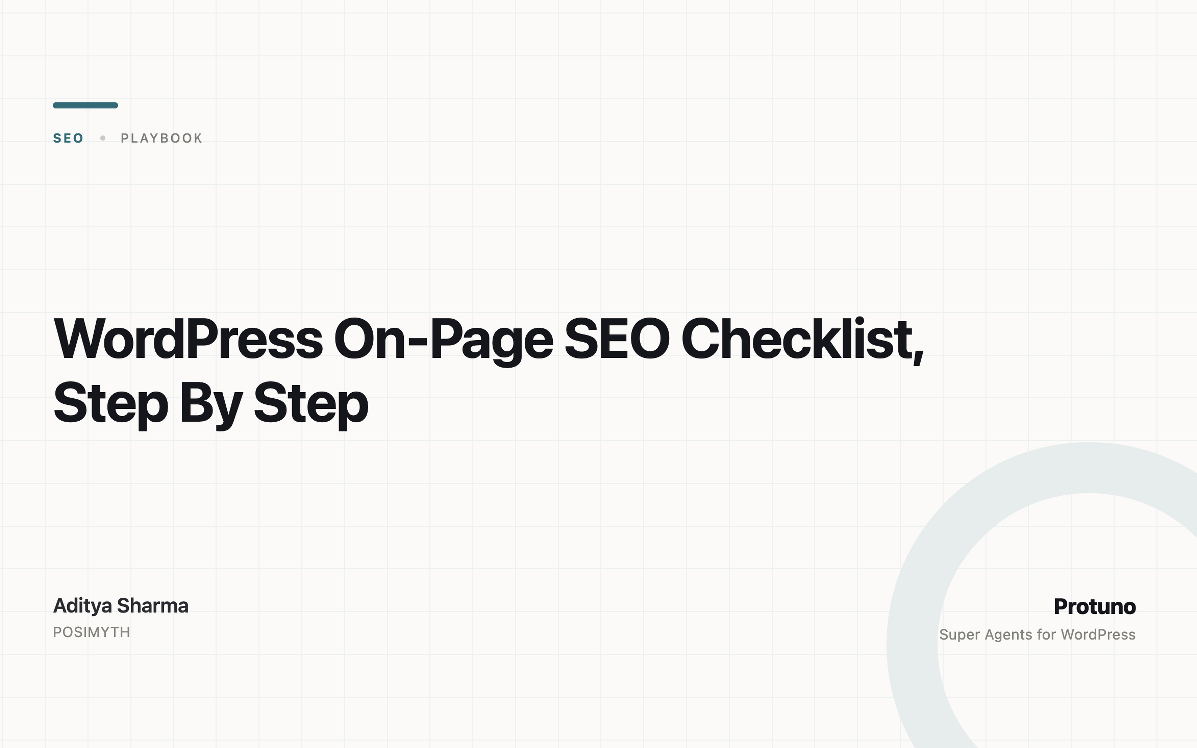 WordPress On-Page SEO Checklist, Step By Step