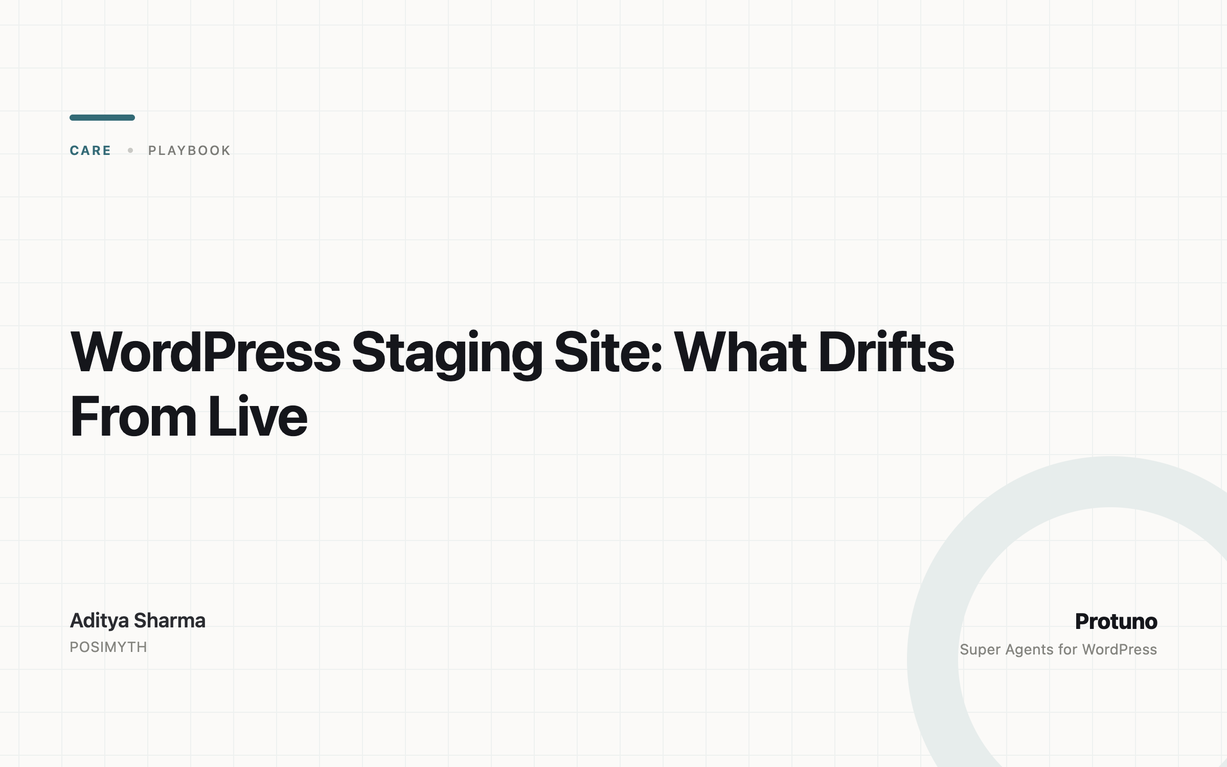 WordPress Staging Site: What Drifts From Live